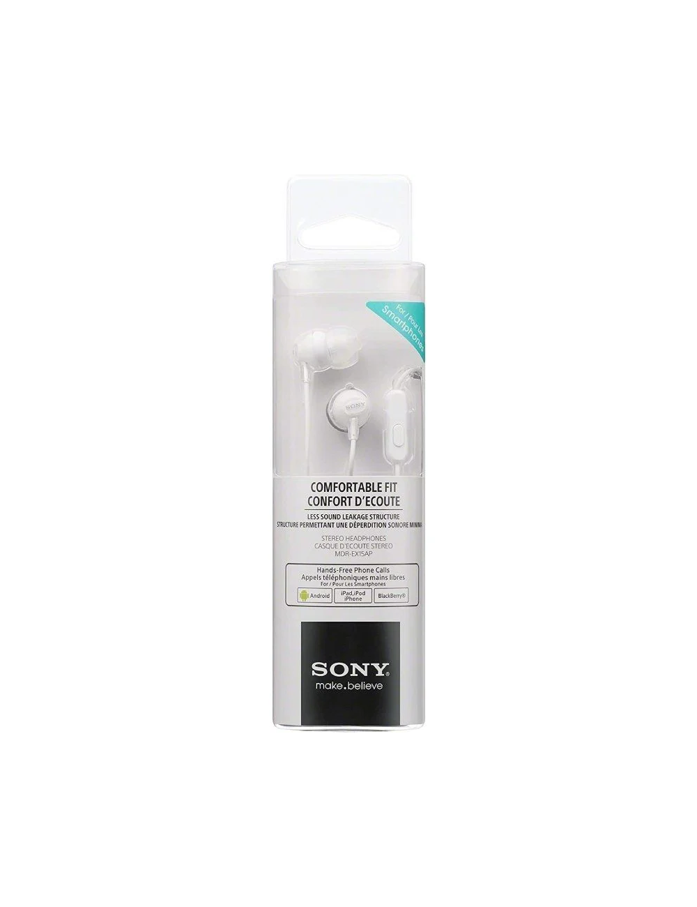 Auriculares Intrauditivos Sony MDR-EX15A | Jack 3.5 | Blanco