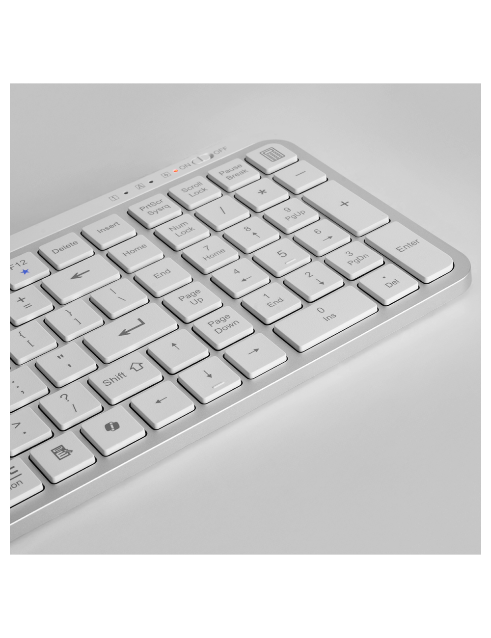 Teclado Mars Gaming MK- SilenKeyses | Blanco