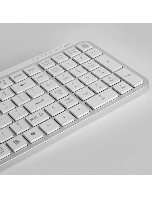 Teclado Mars Gaming MK- SilenKeyses | Blanco