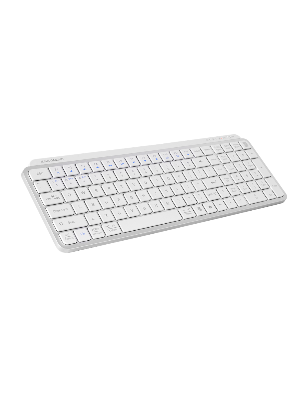 Teclado Mars Gaming MK- SilenKeyses | Blanco
