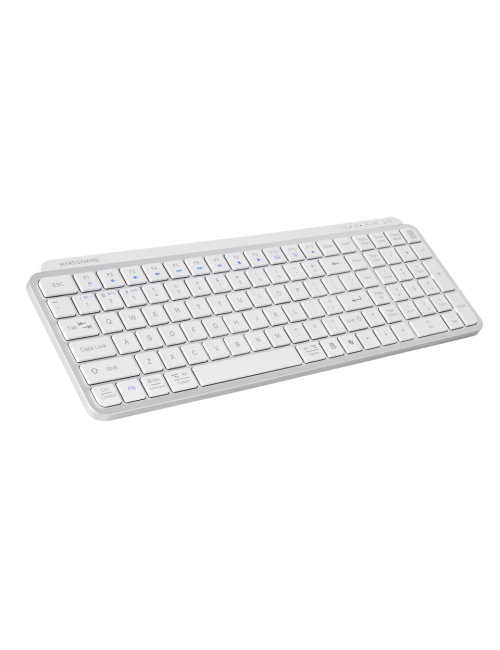 Teclado Mars Gaming MK- SilenKeyses | Blanco