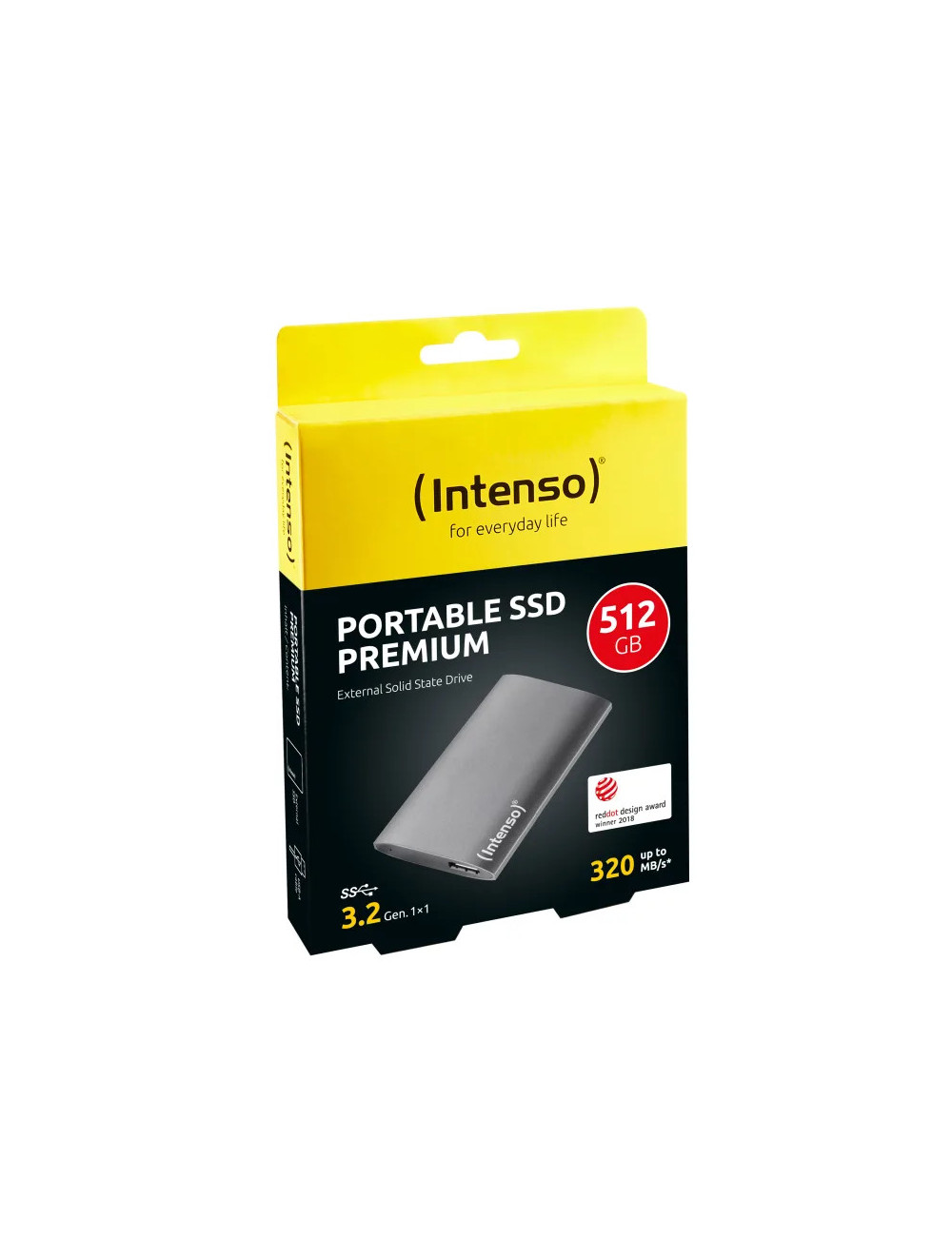 Disco Duro Externo SSD Intenso 500GB Premium | Tipo C