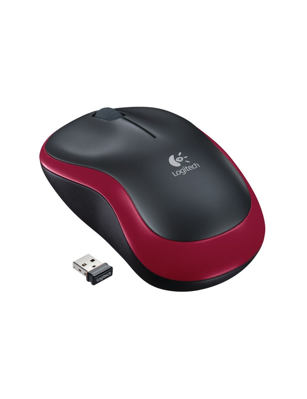 Ratón Inalámbrico Logitech M185 | Rojo