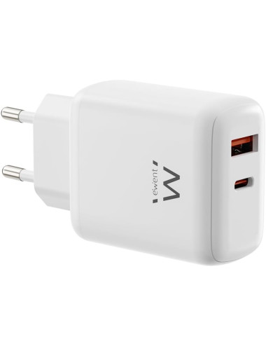 ewent Cargador de Pared | 1xUSB A + 1xTipo-C | 45W